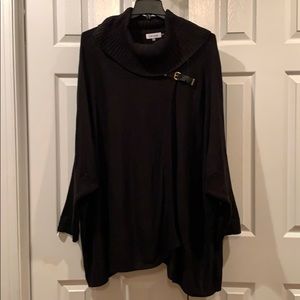 Plus Size Calvin Klein Poncho Sweater